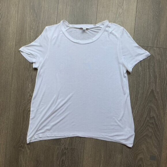 Aritzia Wilfred T-shirt Tee Short sleeve White Crew neck Casual Basic Size XS - Picture 3 of 15